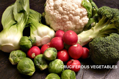 Reduce cancer health risk with cruciferous vegetables.