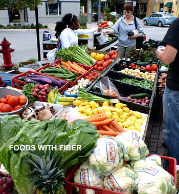 Lots of fiber at the local farmer's market.