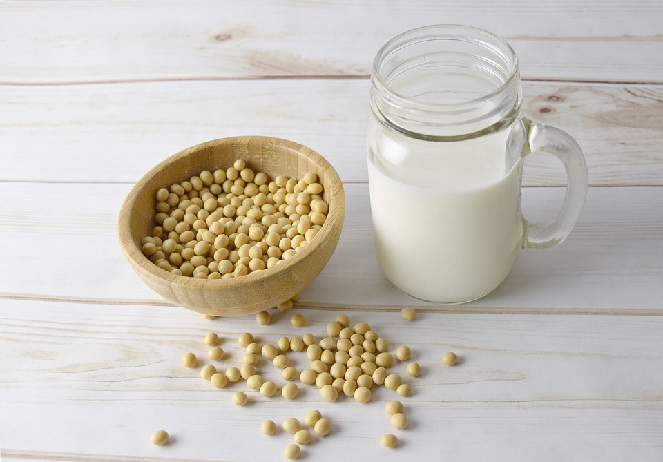 There is no cholesterol in soy milk.