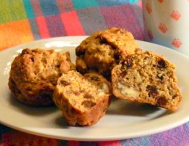 Flax Seed Date Muffins are high in fiber and low in fat.