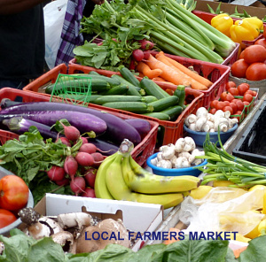 Your local farmer's market is a good place to shop.