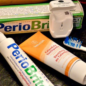 There are no toxins in a natural toothpaste that you need to be warned about.